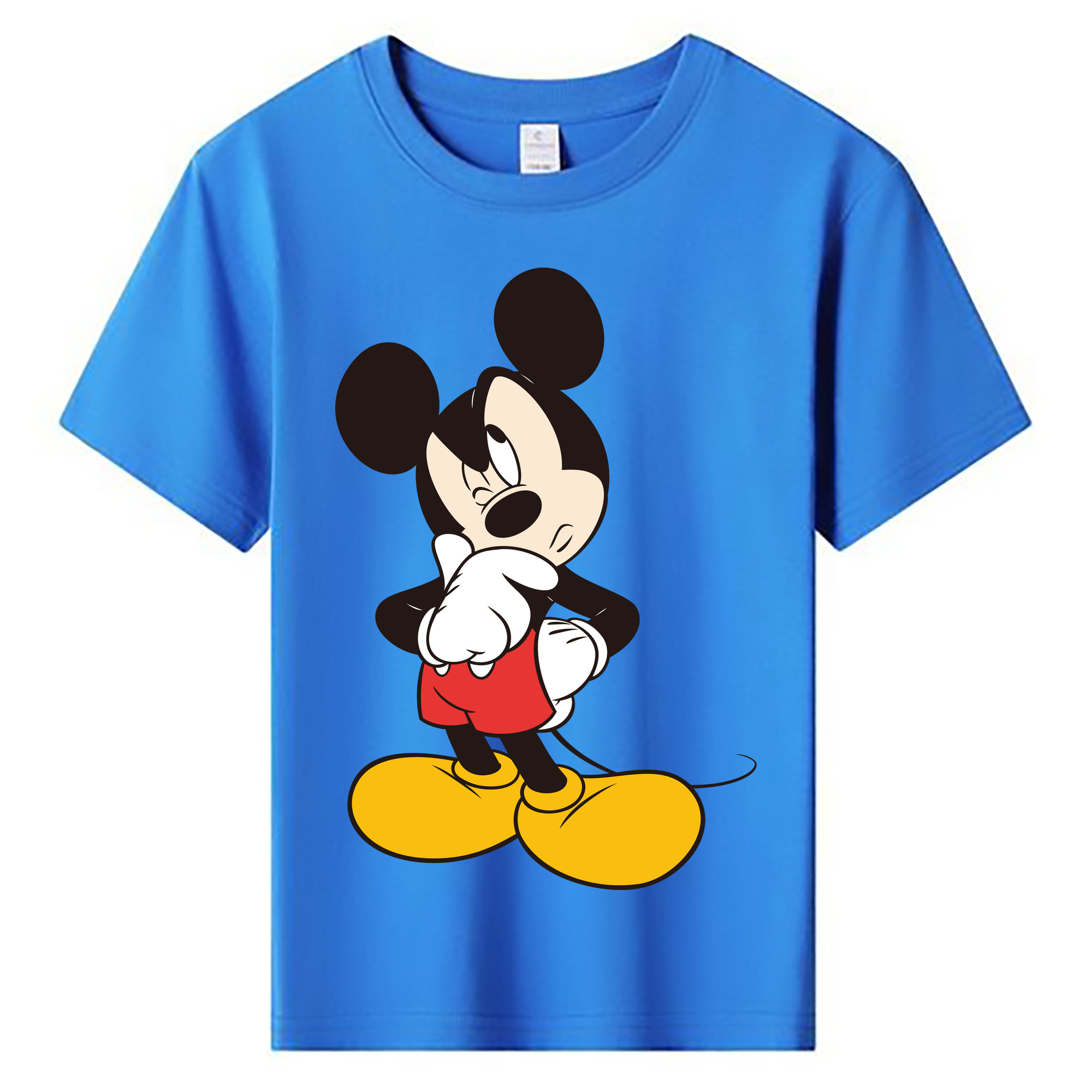ミッキーマウス Mickey Mouse 綿100％キッズTシャツ（フロントプリント）